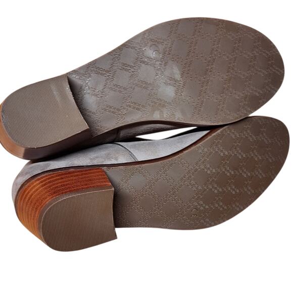 Vionic Joy Serena suedue Ankle boots 7.5 womens toupe beige casual booties - Picture 3 of 7